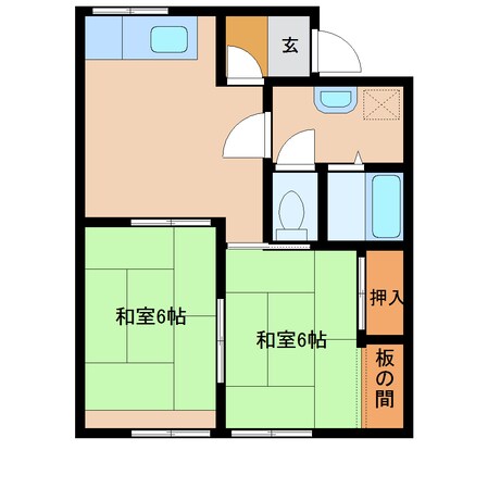 川島コーポの物件間取画像